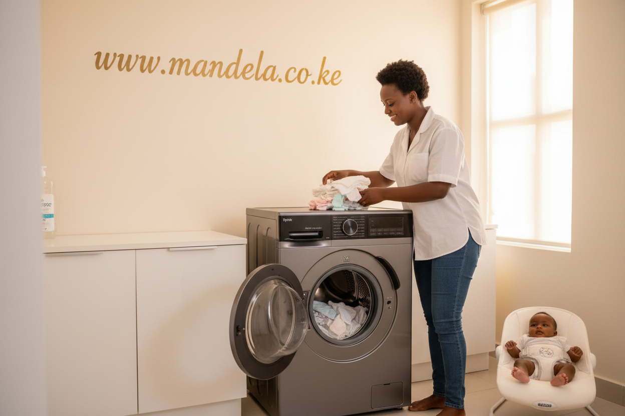 Syinix V12WFT 12kg Front Load Washing Machine – DD Motor | A+++ | Baby Care | Steam