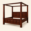 Luxury Mahogany Canopy Bed studio image