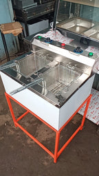 Commercial 10L+10L Double Tank Deep Fryer