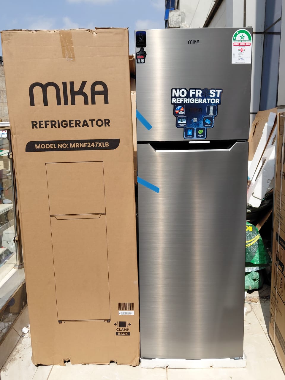 Mika 247L No Frost Double Door Refrigerator MRNF247XLB