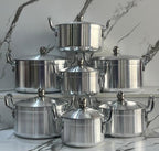 Tornado (TC) 14-Piece Silver Cookware Set