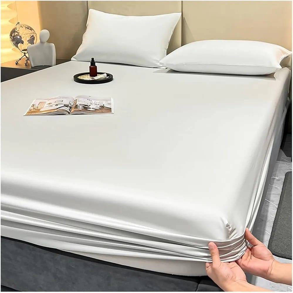 Waterproof Bamboo Fitted Mattress Protector — Terry Cloth | Hypoallergenic | 4 Colours