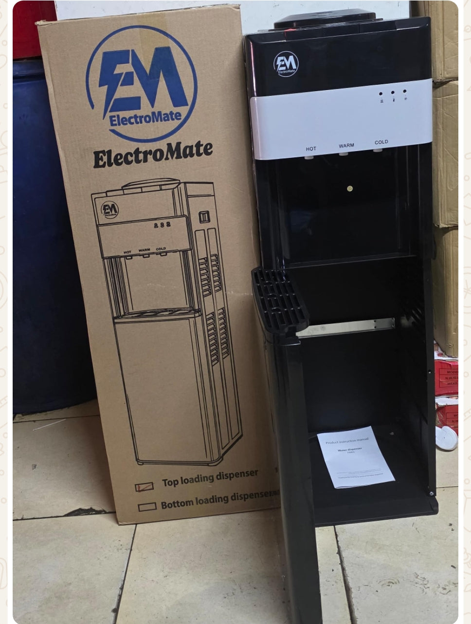 ElectroMate Hot & Cold Water Dispenser — Available in Black & White
