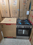VON 3+1 Standing Cooker 60x60cm – 3 Gas + 1 Electric | Glass Door Oven | Stainless Steel