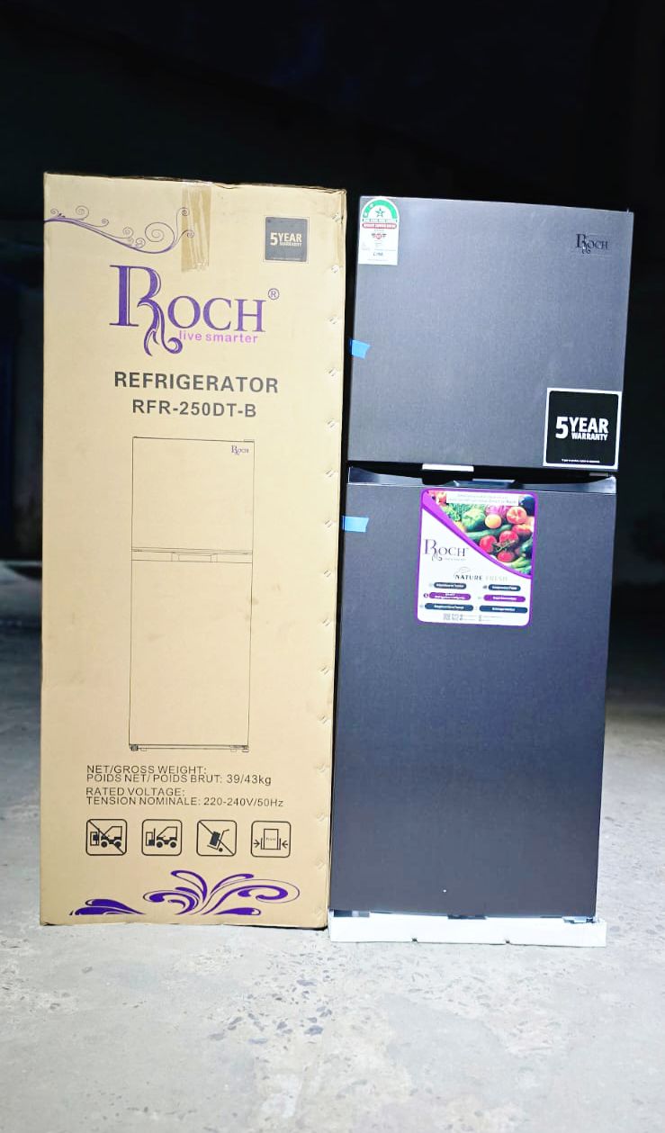 Roch RFR-160DT-I 130L Double Door Refrigerator – 5 Year Warranty