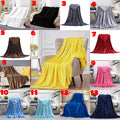 High Quality Plain Fleece Blanket – Size 6x6 | 13 Colours Available