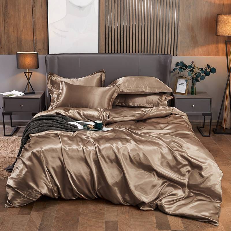 Luxury Silky Soft Mulberry Fitted Bedsheet Set — Premium Silk | 6 Colours