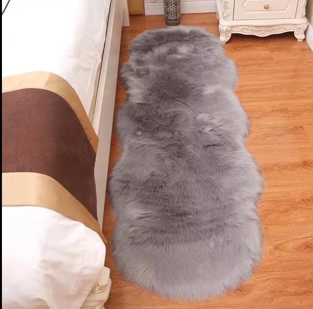 Luxury Faux Fur Carpet — Soft Fluffy Bedside Rug | 60×180cm | 5 Colours