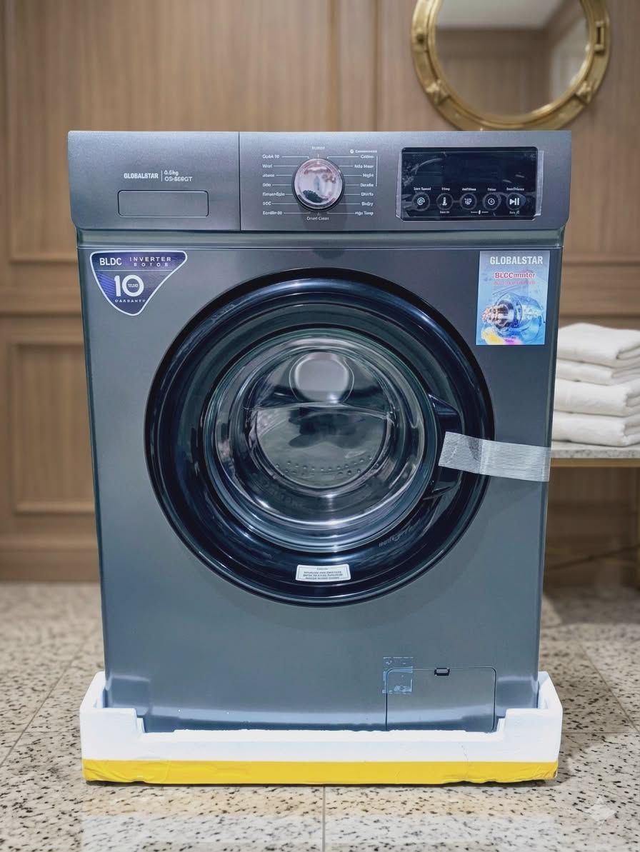 Globalstar GS-800GT 8kg Front Load Washing Machine – BLDC Inverter | 10 Year Warranty