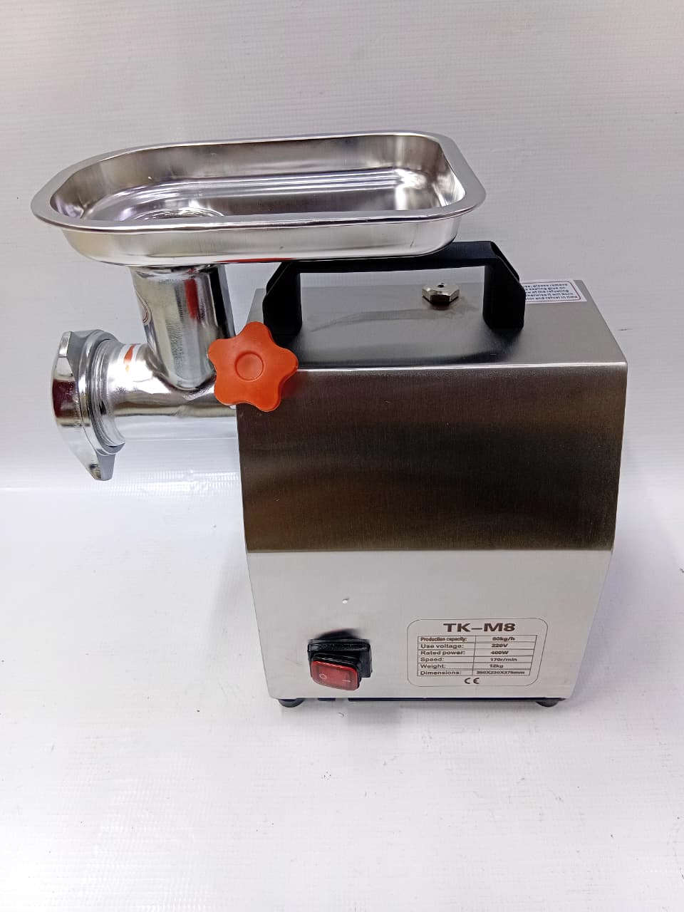 TK-M8 Electric Meat Mincer & Grinder – 400W | Stainless Steel