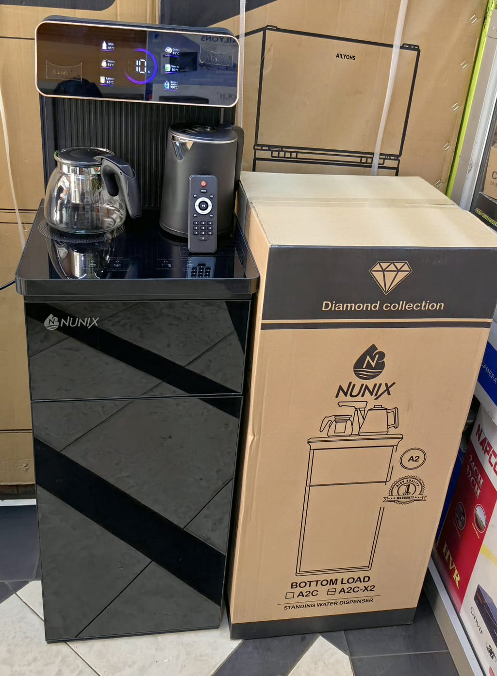 Nunix A2C-X2 Diamond Collection Bottom Load Dispenser — HiFi | Bluetooth | FM | USB | Hot & Cold
