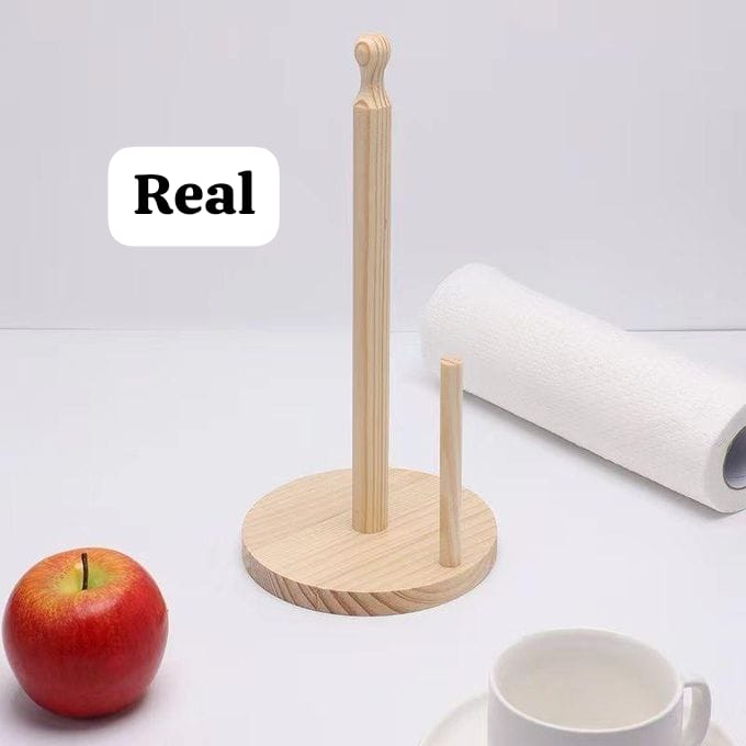 Wooden Kitchen Towel & Tissue Paper Holder