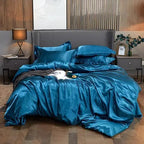 Luxury Silky Soft Mulberry Fitted Bedsheet Set — Premium Silk | 6 Colours