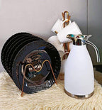 Breakfast Tea Set – 13 Pcs | 6 Plates • 6 Cups • 2L Flask