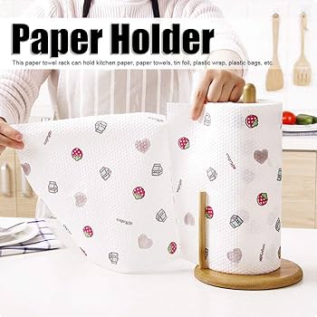 Wooden Kitchen Towel & Tissue Paper Holder