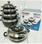 Dessini 10-Piece Die Cast Imperial Cookware Set