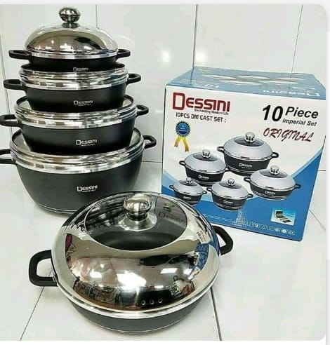 Dessini 10-Piece Die Cast Imperial Cookware Set