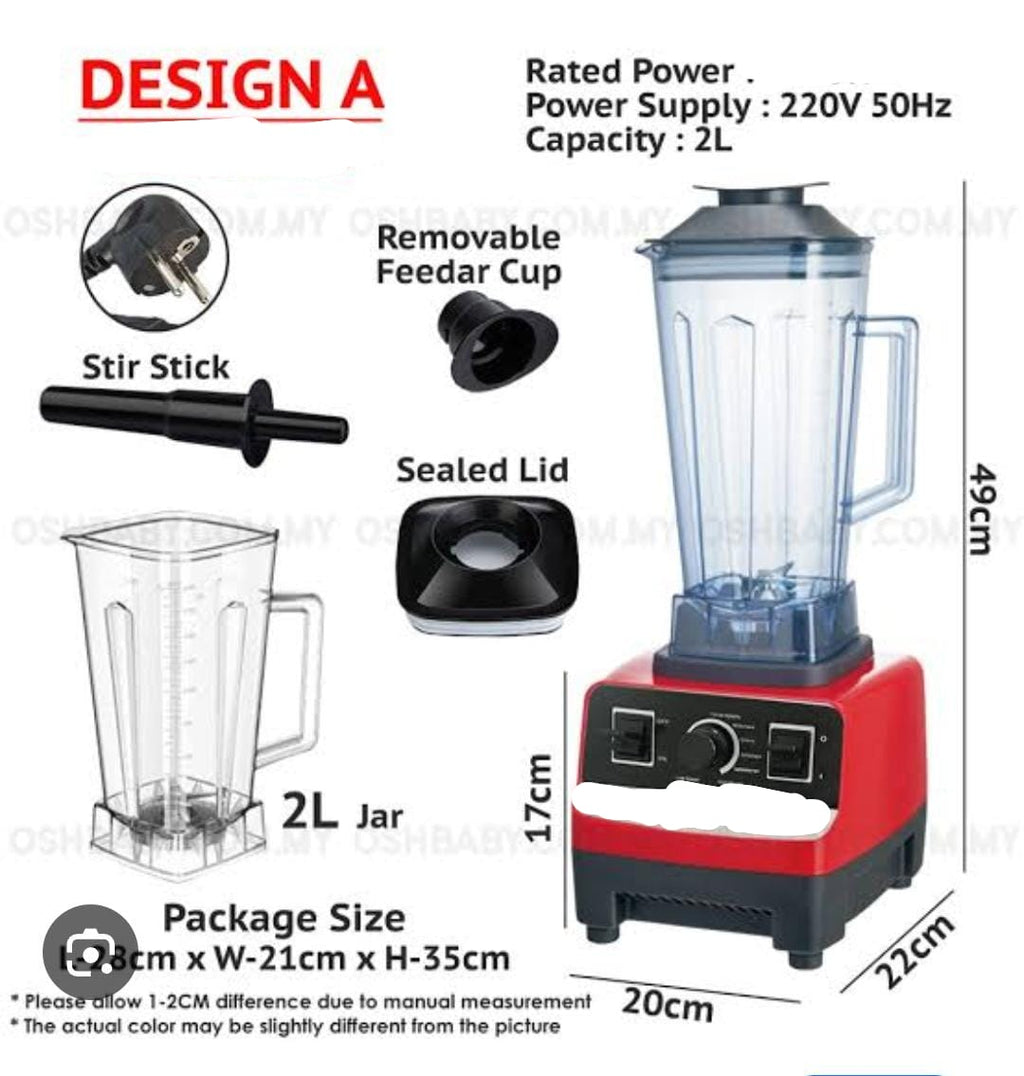 Silver Crest SC-1589 4500W 2-in-1 Blender & Crusher 2L