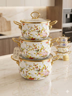 Imperial Floral Enamel Cookware Set